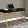 Computer Desk For Home Office, Laptop, Storage Drawers, Contemporary & Modern - Espresso - Image 3