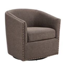 Tyler - Swivel Chair 360 Degree Swivel - Chocolate