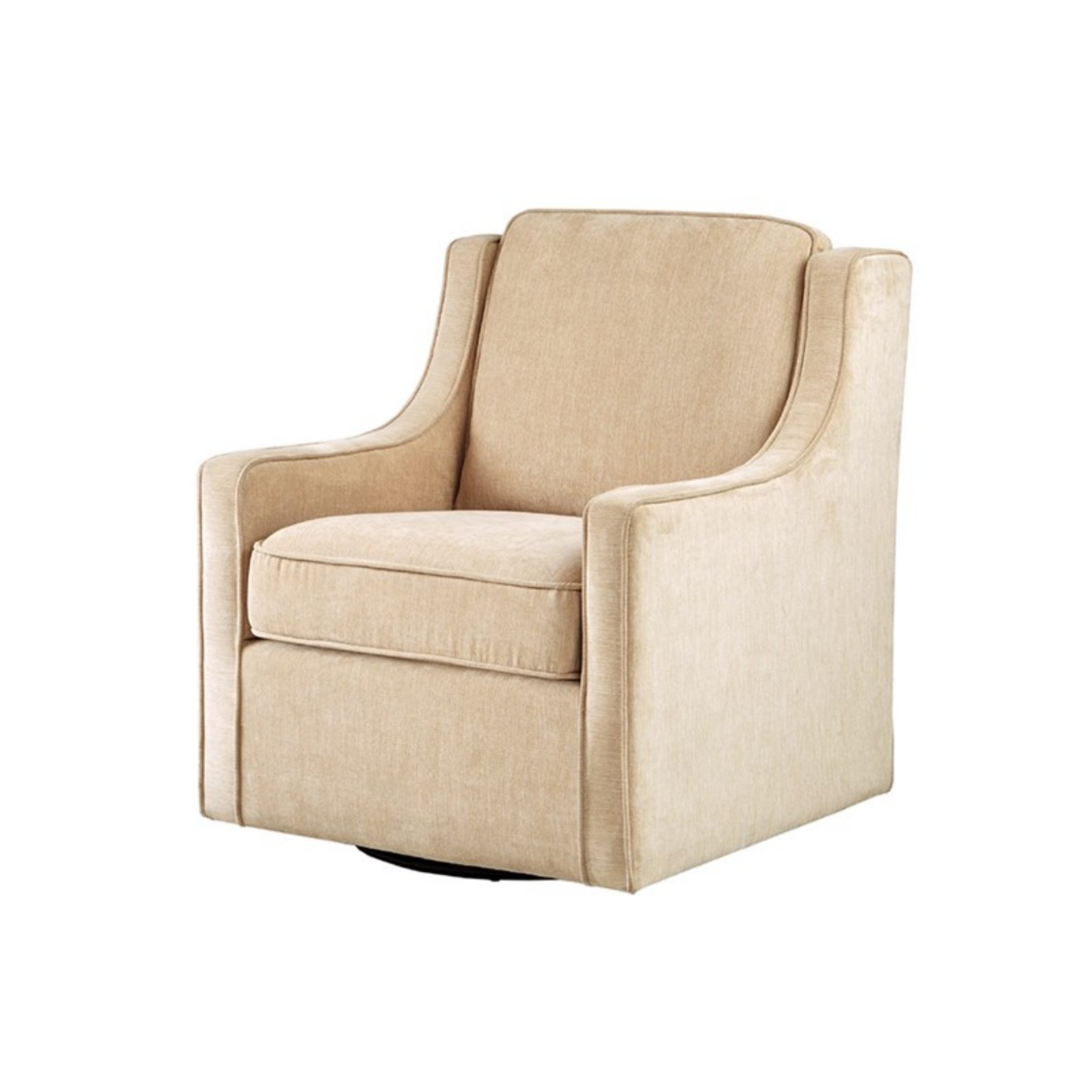 Harris - Swivel Chair With 360 Degree Rotation - Cream - Image 9
