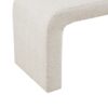 Modern Boucle Waterfall Bench - Cream - Image 5