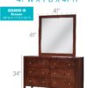 Elegant Transitional Dresser - Cherry - Image 7