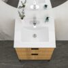 Premium Rectangular Vanity Top With Single Faucet Hole And Overflow - White - Image 4
