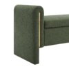 Modern Teddy Bed End Bench With Arms And Storage, Upholstered Large Foot Rest Stool, Comfy Window Vanity Bench For Living Room, Dorm, Coffee Table, Teddy - Olive Green - Image 10