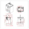 Maile - Laundry Cabinet With Pull-Out Faucet And Abs Sink - Pure White - Image 9