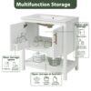 Bathroom Vanity With Sink And Ample Storage - White - Image 8