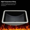 Undermount Bathroom Sink With Overflow, High Quality - Black - Image 7