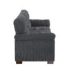 3 Seat Sofa With Plush Tufted Cushions - Gray - Image 6