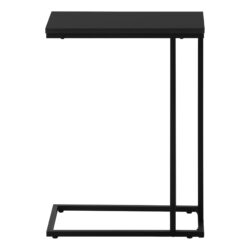 Accent Table, C - Shaped, Contemporary & Versatile Use - Black