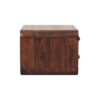 Curved Wall Mounted Bedside Table - Walnut - Image 3