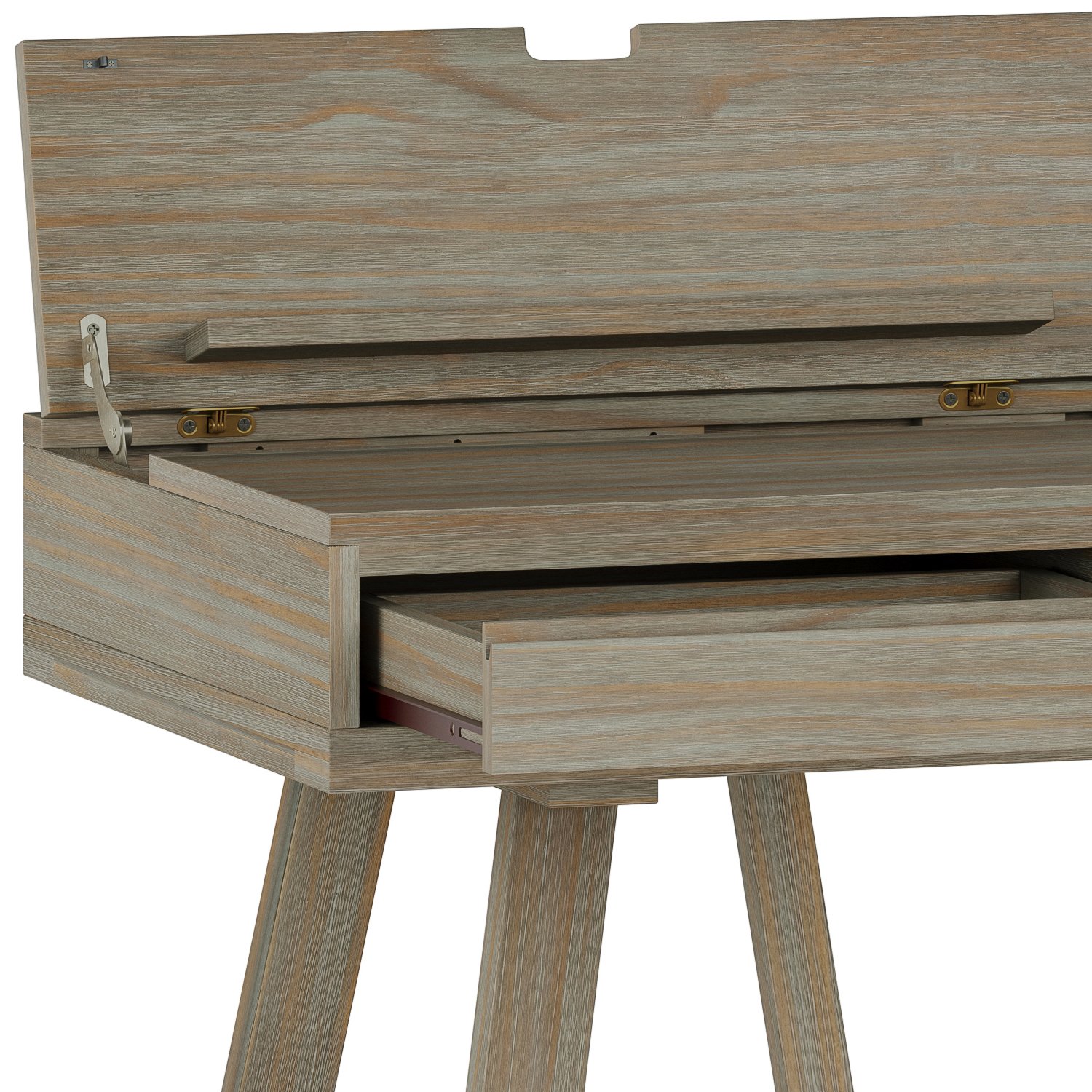 Bowman - Flip Up Desk - Distressed Gray - Image 5