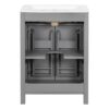 Bathroom Vanity Combo With Sink, Space Saving Design - Gray - Image 15