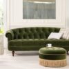 La Rosa - Victorian Chesterfield Tufted Sofa - Olive Green - Image 11