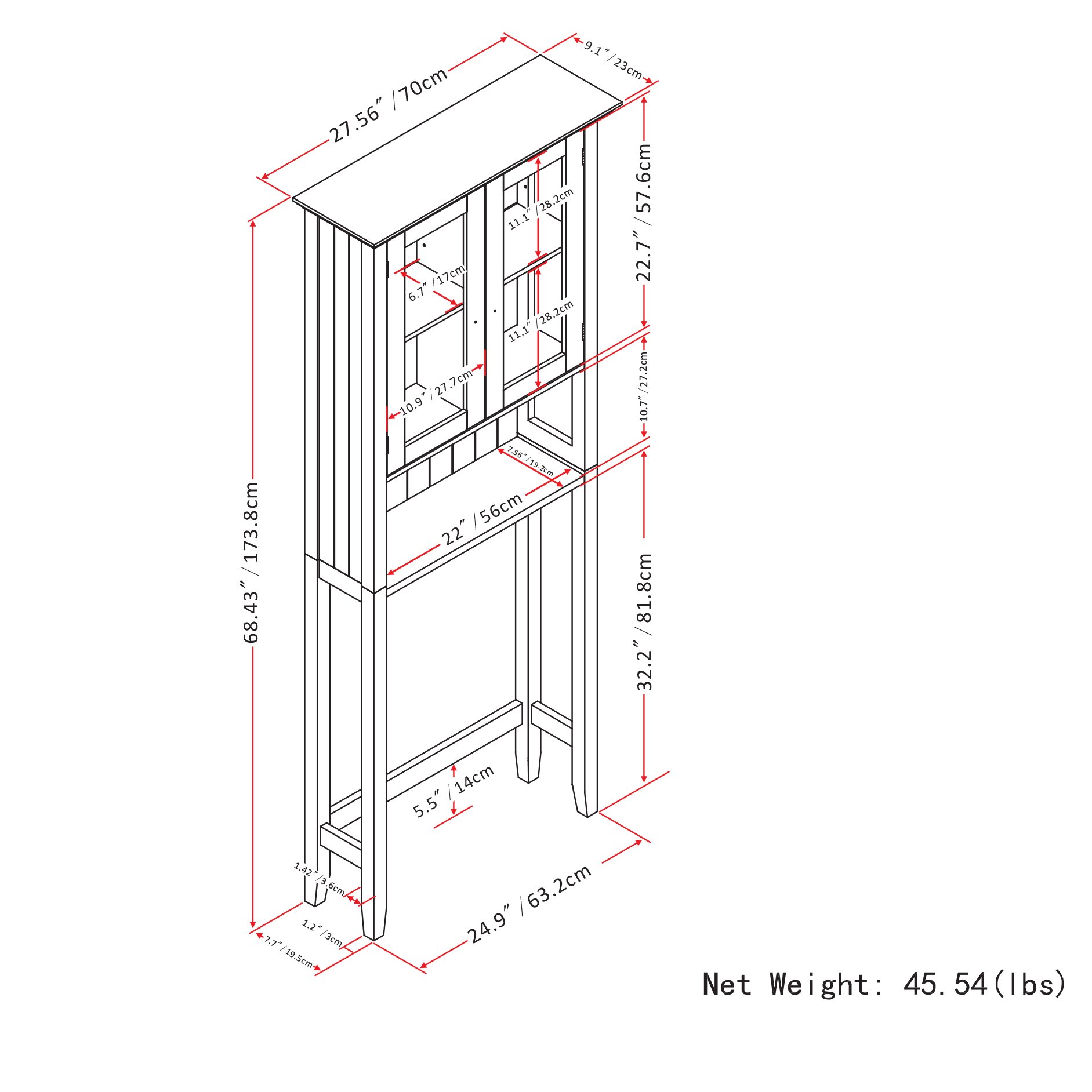 Acadian - Space Saver Cabinet - Pure White - Image 8