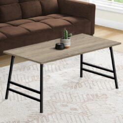 Table, Rectangular, Contemporary And Stylish - Taupe