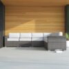 Luxurious Weather Resistant Wicker Patio Sectional - Gray Mix - Image 2