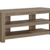 TV Stand, Console, Media Entertainment Center, Storage Shelves, Contemporary Versatile Placement - Taupe - Image 6