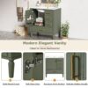 30" Bathroom Vanity With Sink And Ample Storage - Olive Green - Image 7