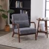 Accent Chair With Pillow - Antique Dark Gray - Image 2