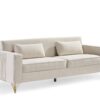 Aesthetic Sofas For Living Room, 3 Seater Couch With Classic Modern Appeal And Luxurious Soft Comfort - Beige - Image 3