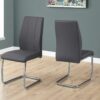Dining Chair, Side Upholstered, Contemporary & Modern (Set of 2) - Gray - Image 5