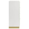 4 Drawer Bedroom Chest With - Gold / White - Image 6