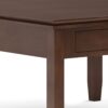Artisan - Square Coffee Table - Russet Brown - Image 3
