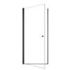 Semi Frameless Circular Pivot Shower Door With 1 / 4" Sgcc Tempered Glass - Matte Black - Image 16