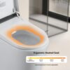 Smart Toilet With Bidet Seat Built In, Auto Open / Close Seat, Foot Sensor, LED Display - White - Image 6