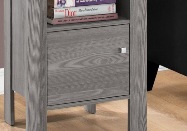 Accent Nightstands, Storage, Transitional - Gray