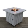 Outdoor Fire Pit Table With Lid - White Line - Image 5