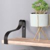 Floating Shelves, Long Wall Shelves (Set of 3), Wall Mounted Shelves & Brackets For Bedroom - Natural Wood - Image 5