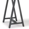 Sawhorse - Solid Walnut Veneer And Small Desk - Dark Brown - Image 8