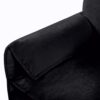 Oversized Recliner Chair With Movable Ottoman, Soft Chenille Upholstered Indoor Lounge Chair - Black - Image 21