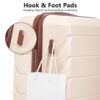 Set 3 Pieces 20" / 24" / 28" Abs Spinner Wheel Luggage, Matching Color, With Combination Lock - Beige - Image 12