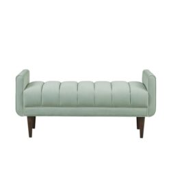 Linea - Upholstered Accent Bench - Seafoam