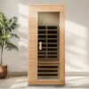 Hemlock - 1 Person Far Infrared Roof Embedded Indoor Sauna Room - Natural - Image 2