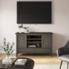 Warm Shaker - TV Media Stand - Farmhouse Gray - Image 7