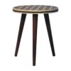Inlay - Bone Tripod Stool - Honey Caramel - Image 2
