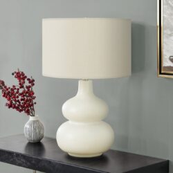 Lighting, Table Lamp, Contemporary - Cream