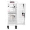 16 Bay Mobile School Charging Cart Station For Chromebook, Tablet And Laptop Computer With Power Strip Included - White - Image 4