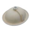 Semi Recessed Bathroom Sink With Countertop Vessel Design, 17" X 15.5" - White - Image 9