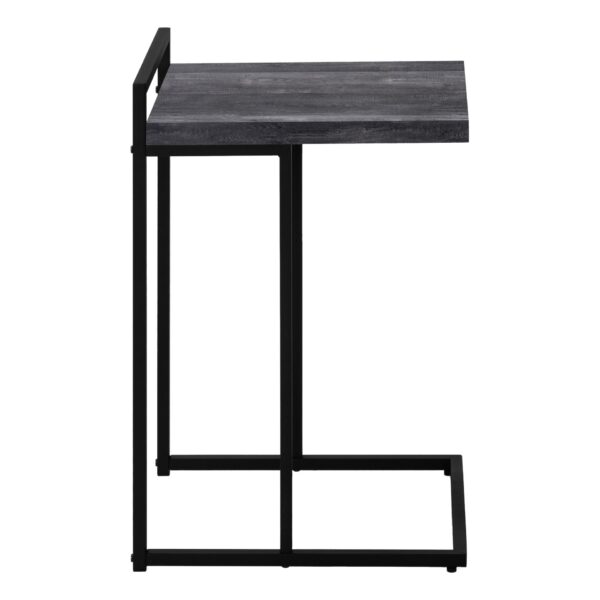 Accent Table, C - Shaped, Versatile Design - Black