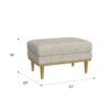 Revel - Chair Ottoman - Tan - Image 5