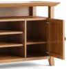 Amherst - TV Media Stand - Light Golden Brown - Image 3
