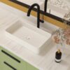 Vessel Rectangular Bathroom Sink - White - Image 4