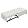 4 In 1 Sofa Bed, Chair Bed, Multi - Function Folding Ottoman Bed With Storage Pocket And USB Port For Small Room Apartment, Living Room, Bedroom, Hallway - White - Image 8