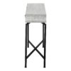 Accent Console Table For Entryway, Storage Drawer, Contemporary & Modern - Gray - Image 3