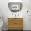 Rectangular Single Vanity Top With 1 Faucet Hole Construction - White - Image 5