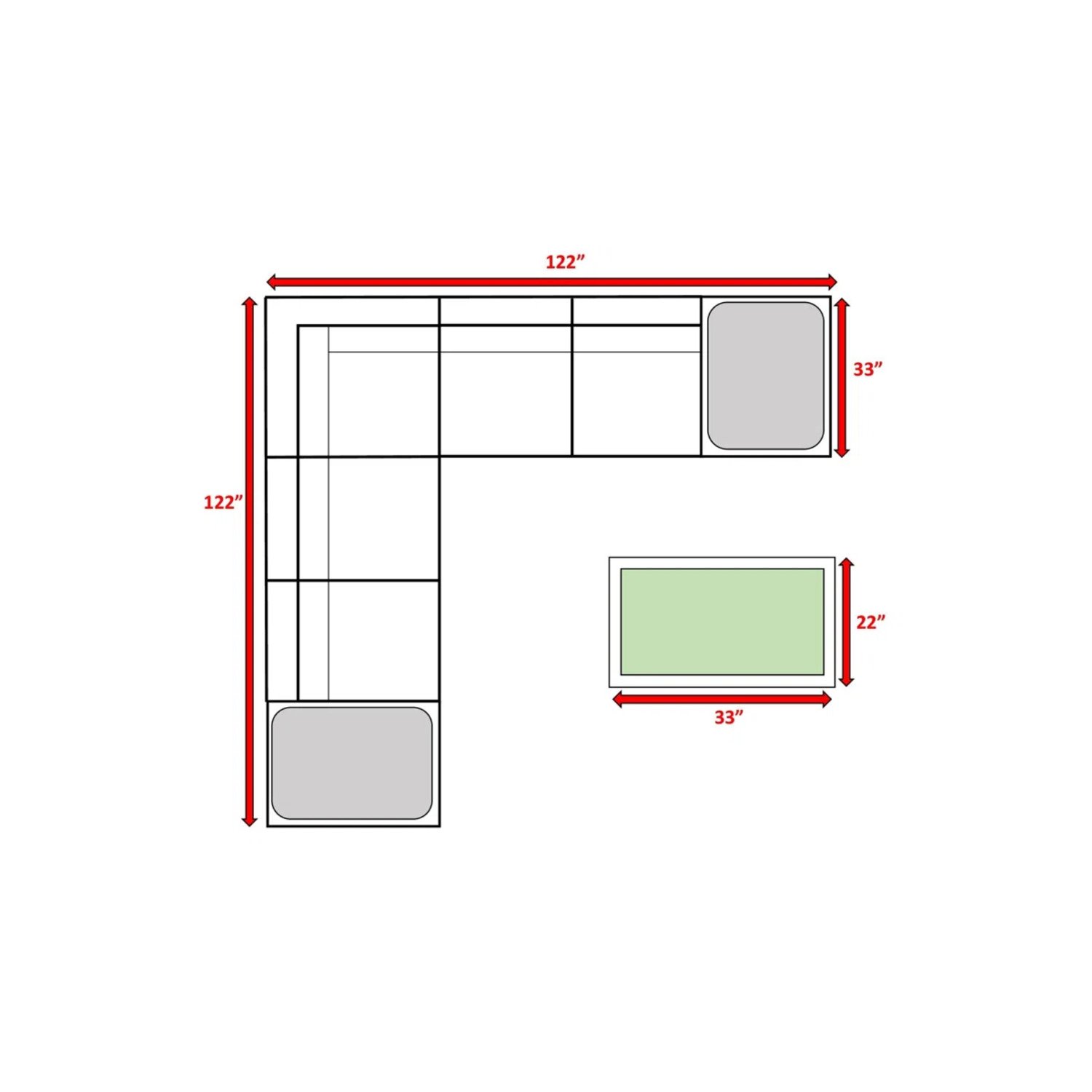 Outdoor 6 Person Wicker Seating Group With Cushions - Gray Mix - Image 3