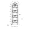 Bookshelf, Bookcase, Etagere, Corner, 4 Tier, For Office, Transitional - Espresso - Image 11